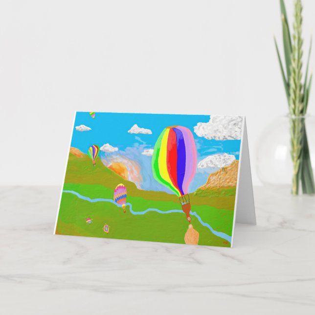 Cartão Para Cima E Para Fora (Frente)