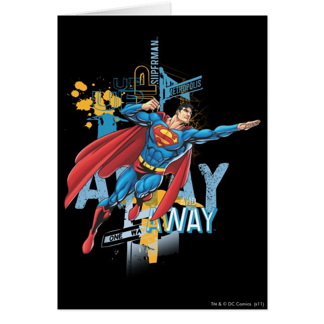 Cartão Para cima, para cima e para fora (Frente)