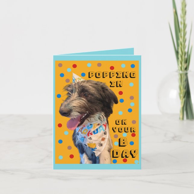 Cartão Para dizer feliz aniversário! (Frente)