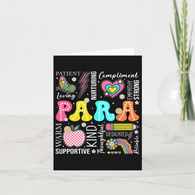 Cartão Para Educador Profissional 1rua Dia De Volta Para  (Frente)