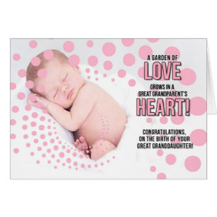 Cartão para Excelente Avós, nova neta Excelente