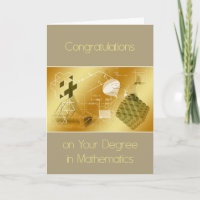 Cartão para Grau em Matemática
