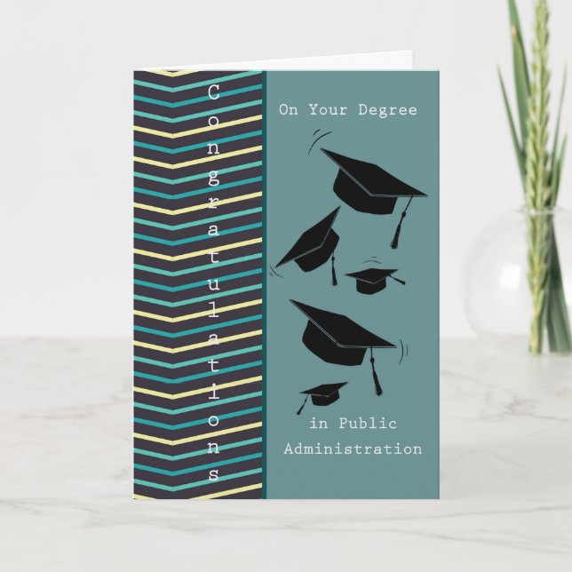 Cartão para Grau na Administração Pública (Frente)
