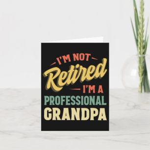 Cartão Para Homens Engraçado Dia de os pais Aposentado Vo