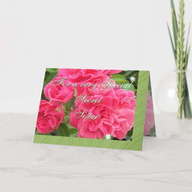 Cartão Para Irmã Secreta-personalizar (Frente)