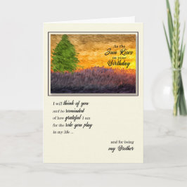 Cartão Para Irmão no Cênico de Aniversário