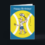 Cartão para jogadores de ténis<br><div class="desc">Imagewear especializa-se no camiseta do tênis e nos presentes do tênis para homens, mulheres e miúdos. Veja uma seleção grande de produtos originais do tênis em nossa loja. Muitos artigos podem personlized também. Presentes pessoais e customizáveis do tênis e camisas de t para homens, mulheres, meninos, meninas, pai, mamã, treinador,...</div>