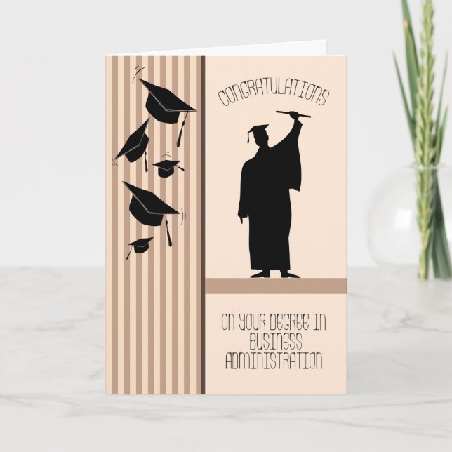 Cartão para licenciatura em Administração comercia (Frente)