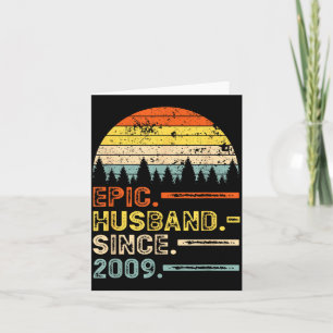 Cartão Para Marido Épico de Aniversário de 11 Casamentos