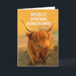 Cartão Para Marido Funny Steer Birthday<br><div class="desc">Mostre ao seu esposo marido o quanto ele significa para você com este boi engraçado. Seu homem ficará lisonjeado e vai rir. Personalize a mensagem para criar sua saudação exclusiva. Obrigados para procurar! Foto ©Christine Greenspan</div>