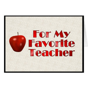Cartão Para meu professor favorito