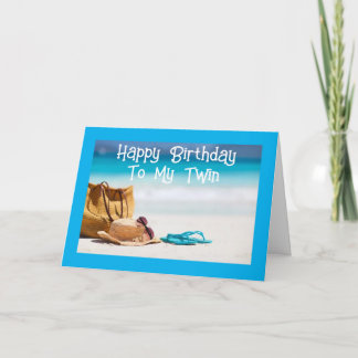 CARTÃO **PARA MEU TWIN** VOCÊ MERECE UM "ANIVERSÁRIO DE E