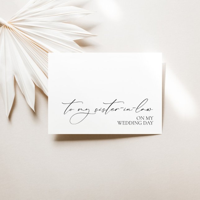 Cartão "Para Minha Irmã Em Meu Dia De Casamento" (Criador carregado)