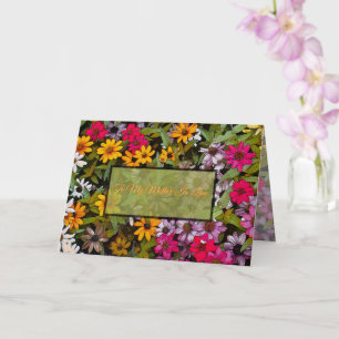 Cartão Para Minha Sogra / floral / Sorte Minha
