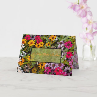 Cartão Para Minha Sogra / floral / Sorte Minha