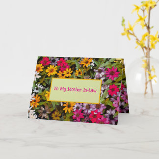 Cartão Para Minha Sogra / floral / Sorte Minha