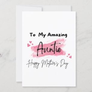 Cartão Para Minha Tia Incrível Feliz Dia das Mães