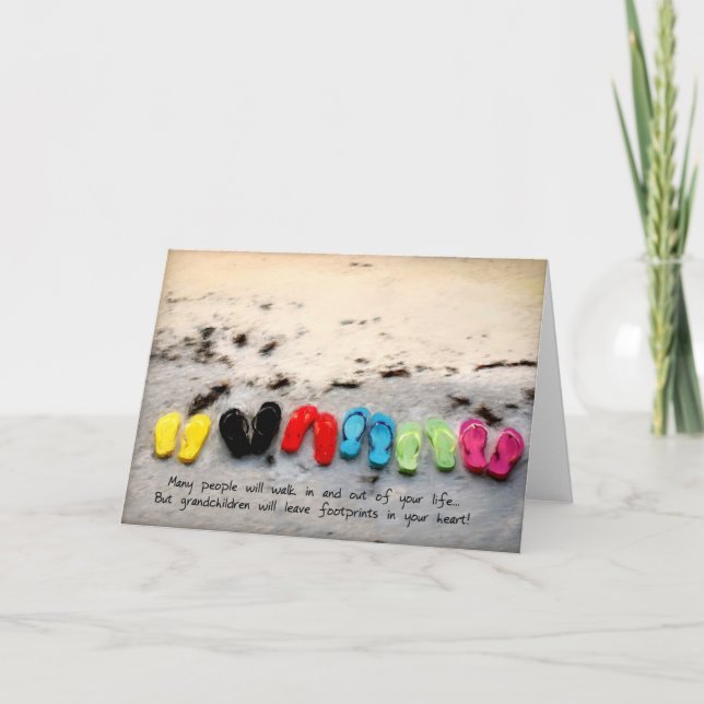 Cartão para netos ou Grandparents. (Frente)