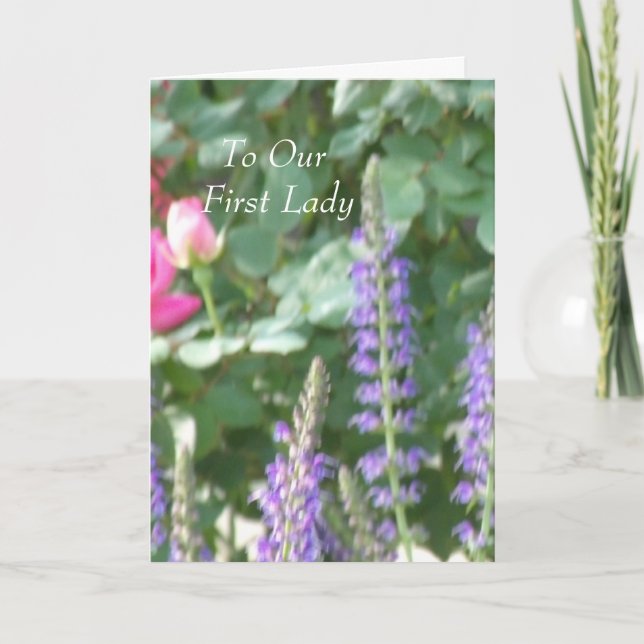 Cartão Para Nossa Primeira Dama (Frente)