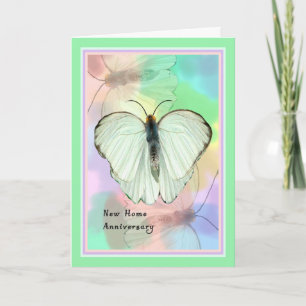 Cartão para nova casa, aniversário de um ano