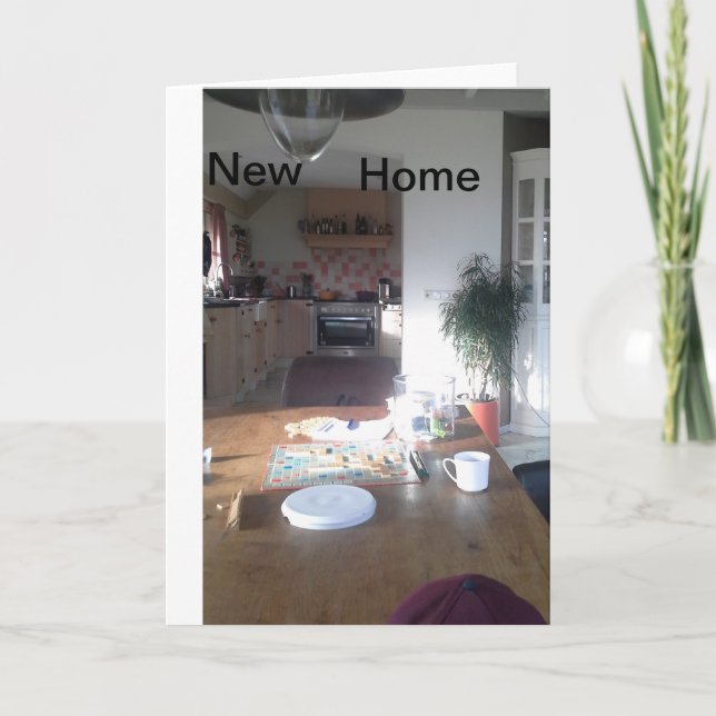 Cartão para novos proprietários. (Frente)