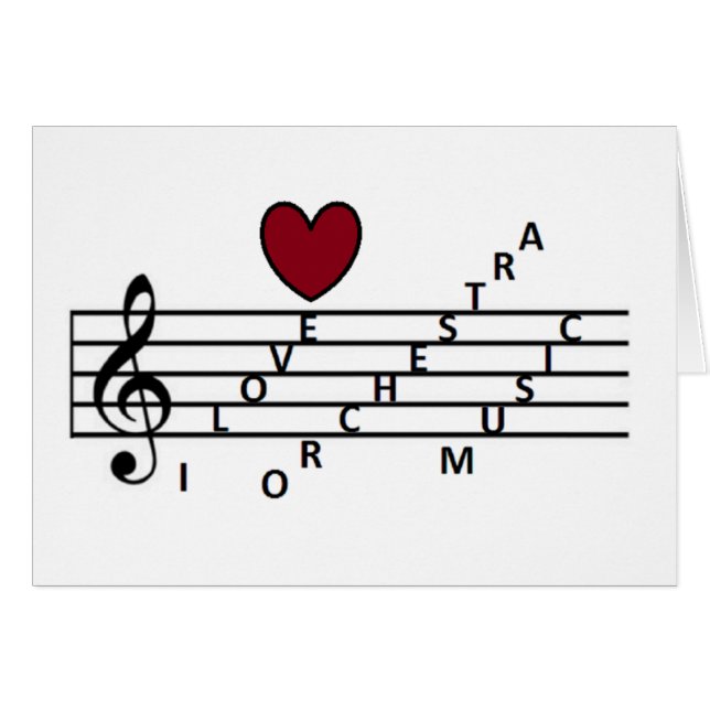 Cartão Para o amante da música da orquestra (Frente Horizontal)