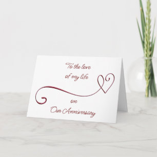 Cartão PARA O "AMOR DA MINHA VIDA" no "NOSSO ANIVERSÁRIO"