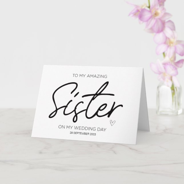 Cartão Para O Casamento Da Minha Irmã Obrigado Do Noivo D (Orquídea)