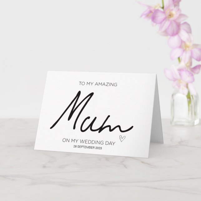 Cartão Para O Casamento Da Minha Mãe, Obrigado Por Brides (Orquídea)