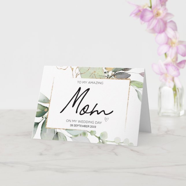 Cartão Para O Casamento Da Minha Mãe Obrigado Por Brides. (Orquídea)