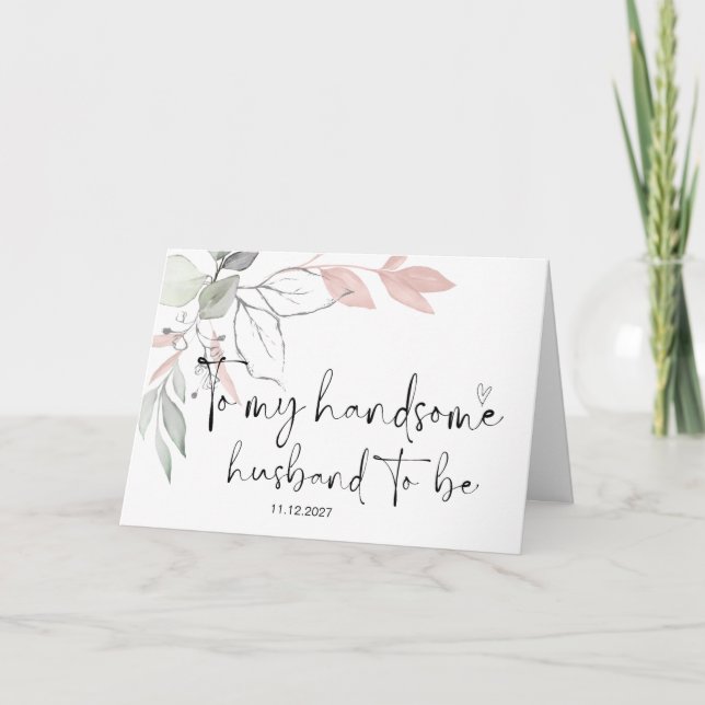 Cartão Para o Dia de Casamento do Meu Marido do Meu Grupo (Frente)