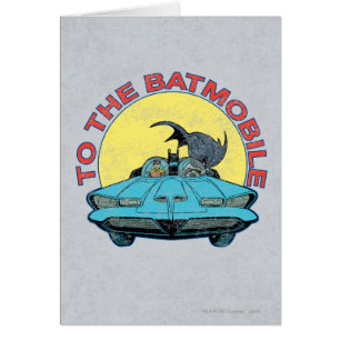 Cartão Para O Ícone Batmobile - Distress