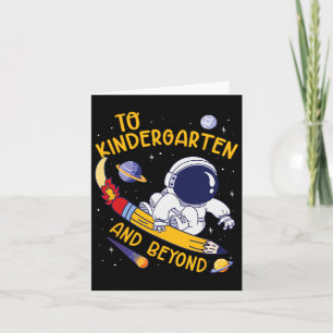 Cartão Para O Jardim De Infância E Além Do Astronauta De 