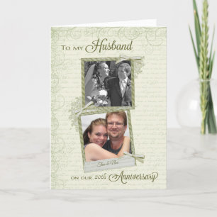 Cartão Para o marido no __º aniversário - Personalizado E