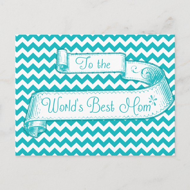 Cartão para o melhor Dia de as mães da mãe do mund (Frente)