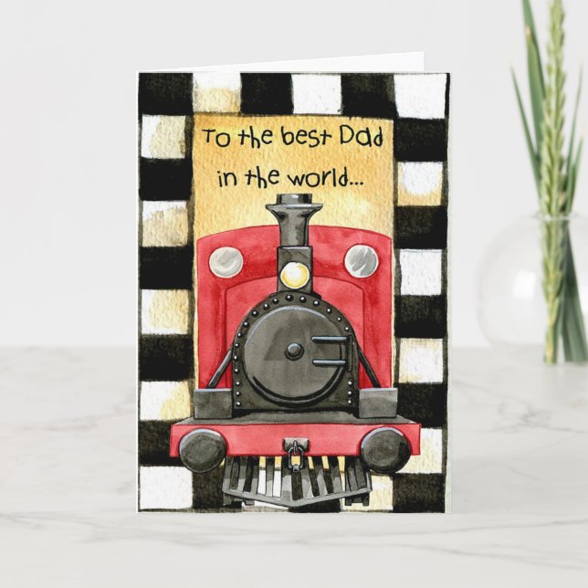 Cartão Para o melhor Pai do mundo (Frente)