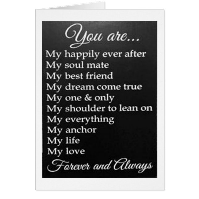 CARTÃO "PARA O MEU FELIZ ANIVERSÁRIO" (Frente)