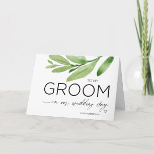 Cartão Para o meu noivo Casamento de presente noiva para 