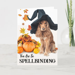Cartão Para o Namorada de Spellbinding Halloween Dog em C