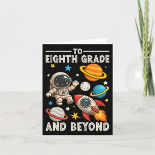 Cartão Para O Oitavo Ano E Além Do Astronauta Engraçado D
