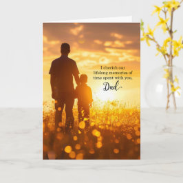 Cartão para o Papai no seu Aniversário Sunny Meadow