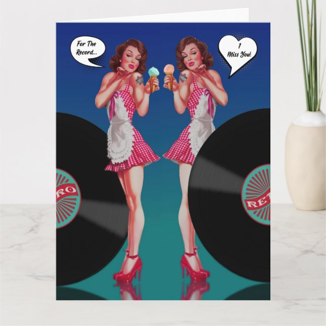 Cartão Para O Registro Que Sinto Sua Retração (Frente)