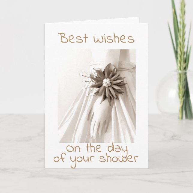 CARTÃO "PARA O SEU CHÁ" E DESEJA VIDA CASADA (Frente)