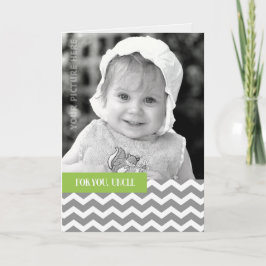 Cartão Para o Tio na Foto Personalizada do Dia de os pais