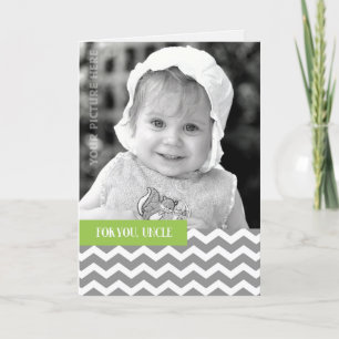 Cartão Para o Tio na Foto Personalizada do Dia de os pais