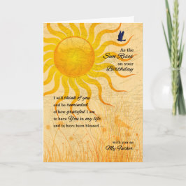Cartão para Padre Sentimental Sunrise Aniversário