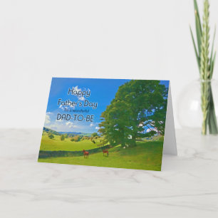 Cartão Para Pai a ser, um Dia de os pais de paisagem Past
