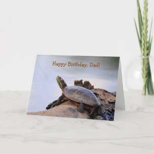 Cartão Para Pai, Turtle Nature Birthday