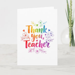 Cartão para Professor – Obrigado, Professor!