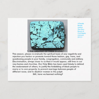 Cartão para que as comunidades de LGBT enviem à